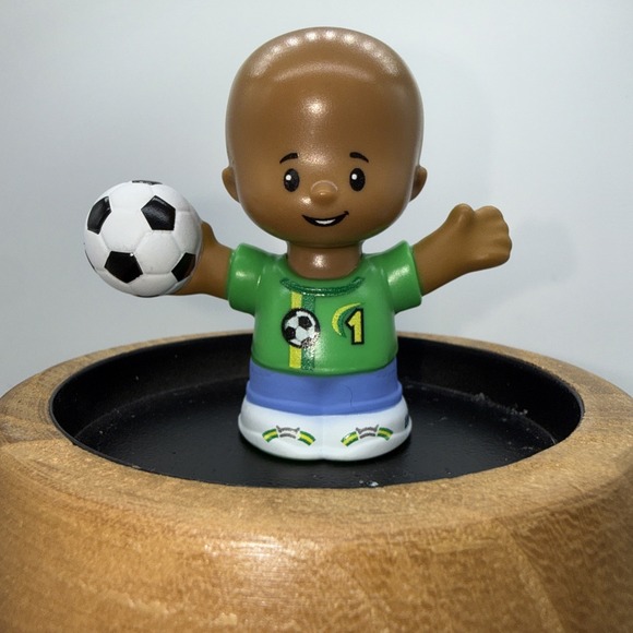 Fisher-Price Other - Fisher Price Little People Soccer Player Ball Bald Boy 2024